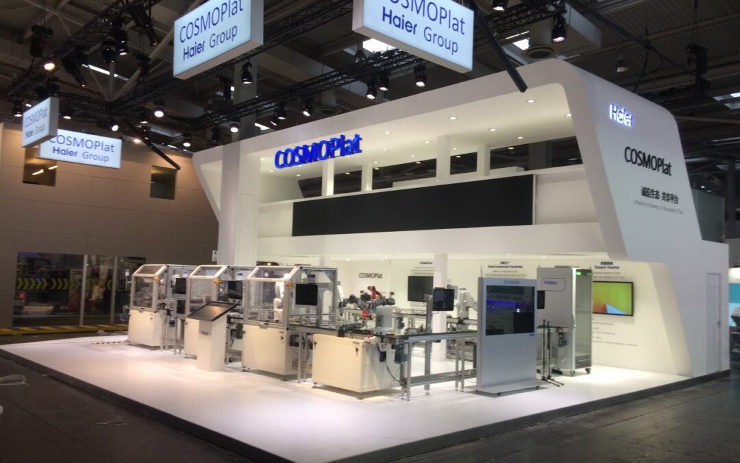 Stand Haier op de Hannover Industrie Messe.